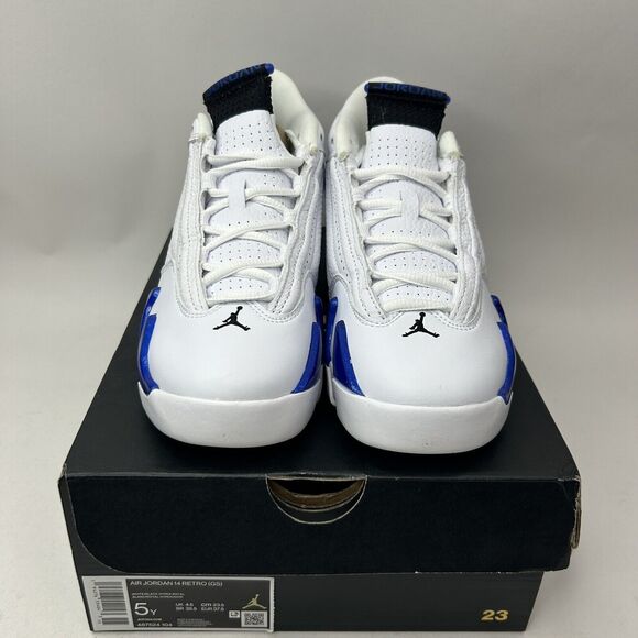 Nike Shoes Air Jordan 14 Retro GS “Hyper Royal” 2023 - Picture 2 of 5
